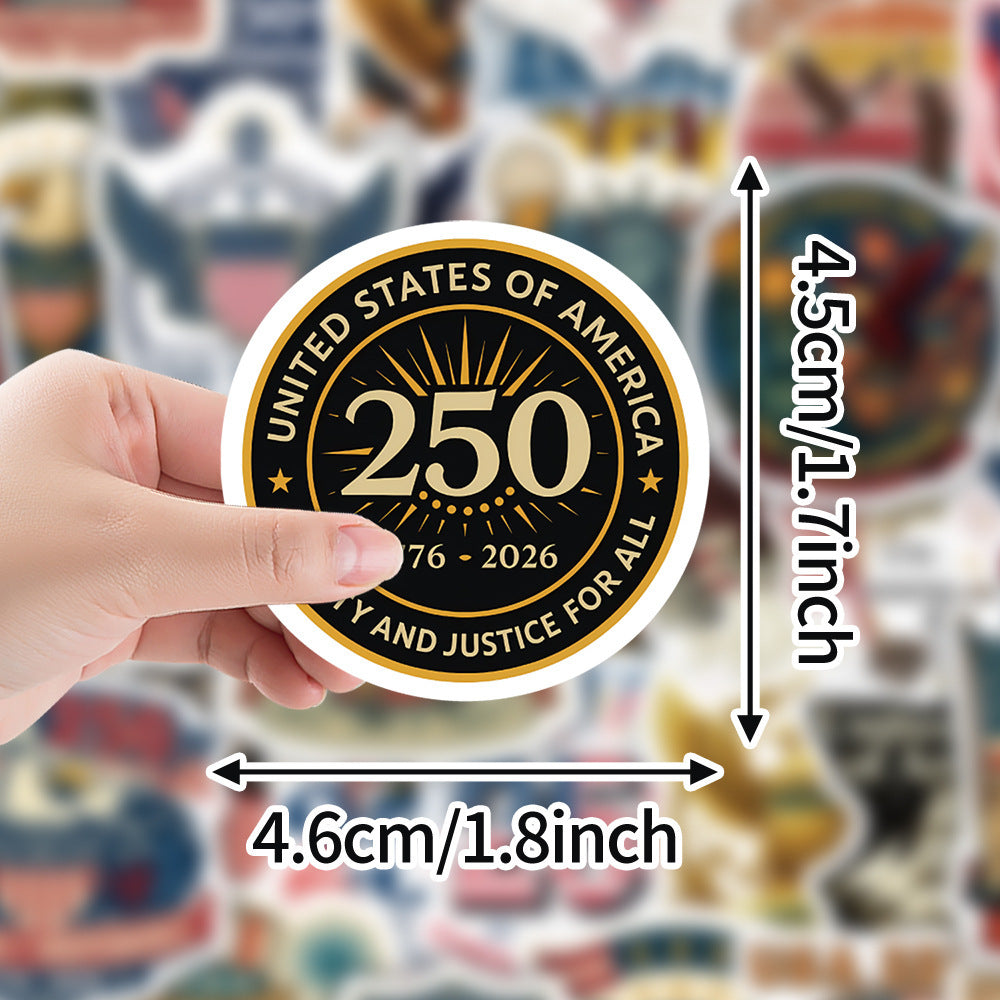 250th Anniversary Waterproof Decorative Graffiti Sticker
