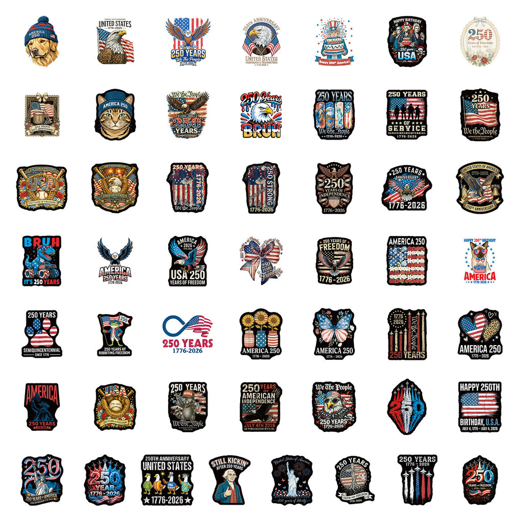 250th Anniversary Waterproof Decorative Graffiti Sticker